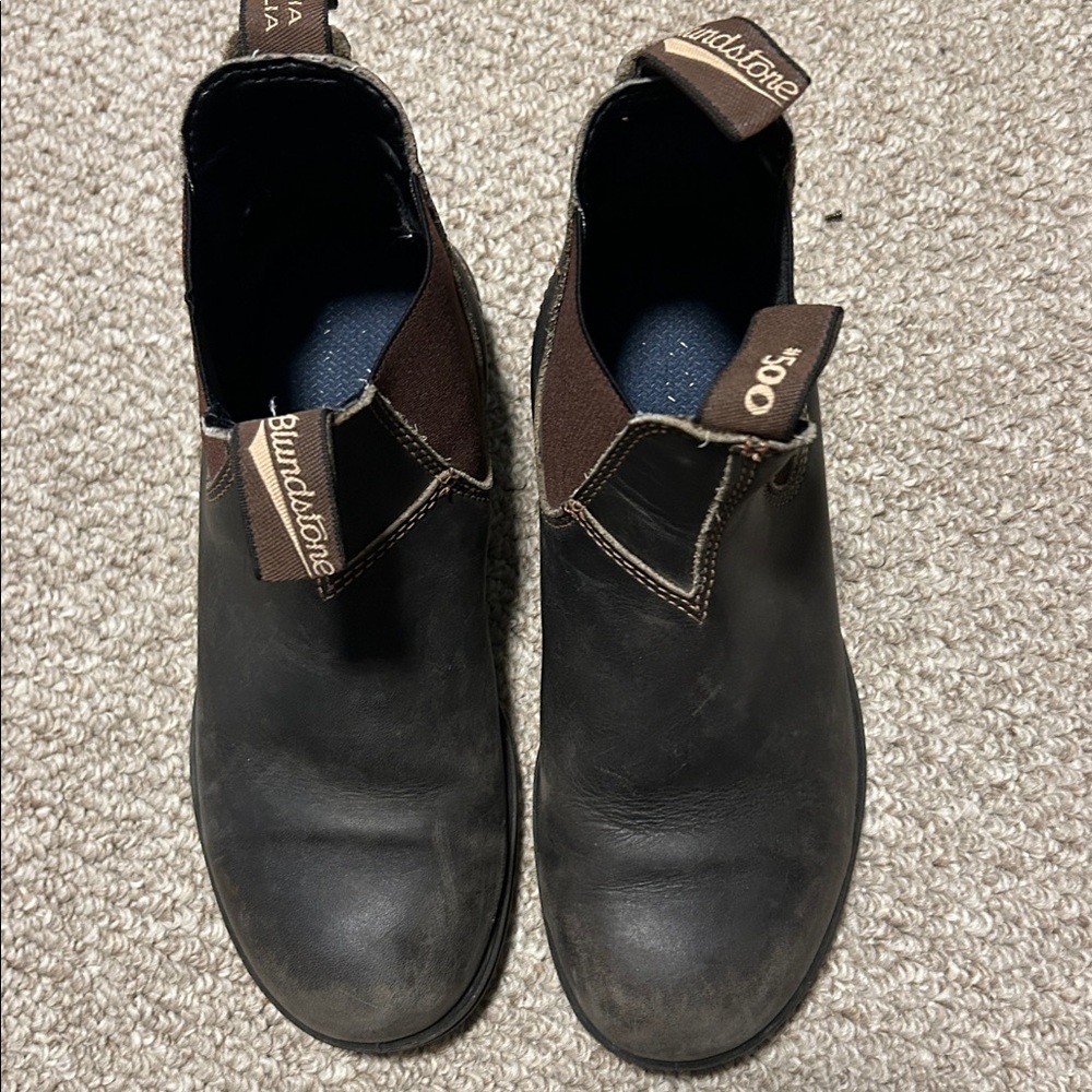 Blundstone Dark Brown Leather Ankle Boots, 500